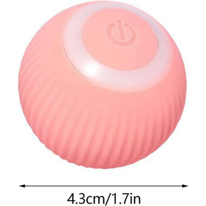 Cat Smart Cat Toy Gravity Smart Roller Cat Ball Type-C Rechargeable 360°Rotating Kitten Toys with LED Light